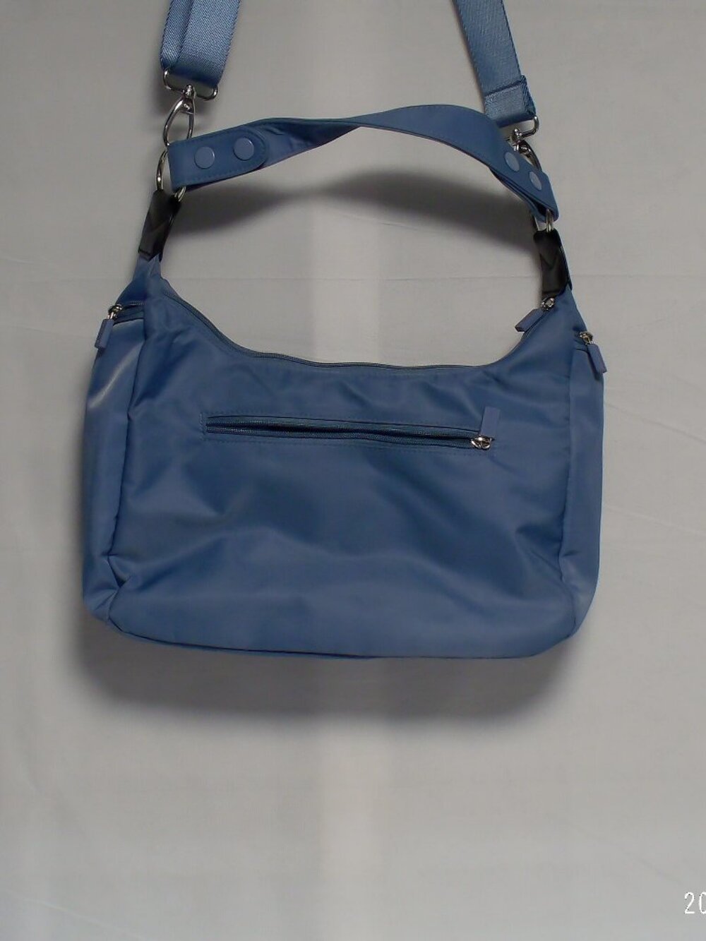 'Pre-Owned' IHKWIP Blue The Zig Zag Quilted Conver Shoulder/Crossbody Bag/Purse